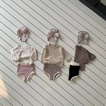 長袖Tシャツ シンプルベーシックハイネック長袖Tシャツ【mh0011196】