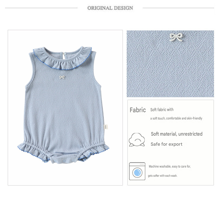 Sleeveless Ruffle Collar Romper メロウ ノースリーブロンパース【mh0013503】