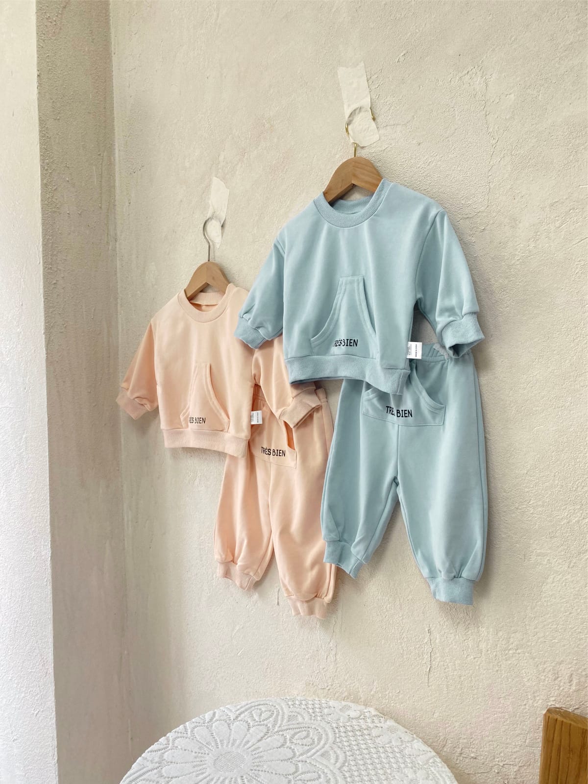 Triangle Pocket Sweatshirt & Shorts Set 三角ポケット スウェット セットアップ【mh0012685】 BBAMMA 長袖セットアップ