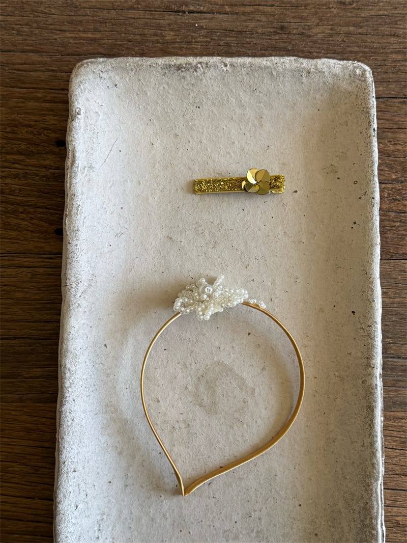 Tulle Rhinestone Flower Headband フラワー ビーズ カチューシャ【mh0012785】 Chengle ヘアアクセサリー