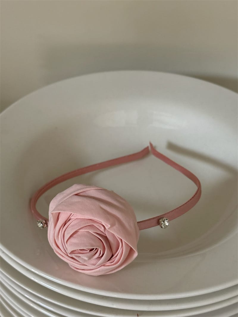 Tulle Rhinestone Flower Headband フラワー ビーズ カチューシャ【mh0012785】 Chengle ヘアアクセサリー
