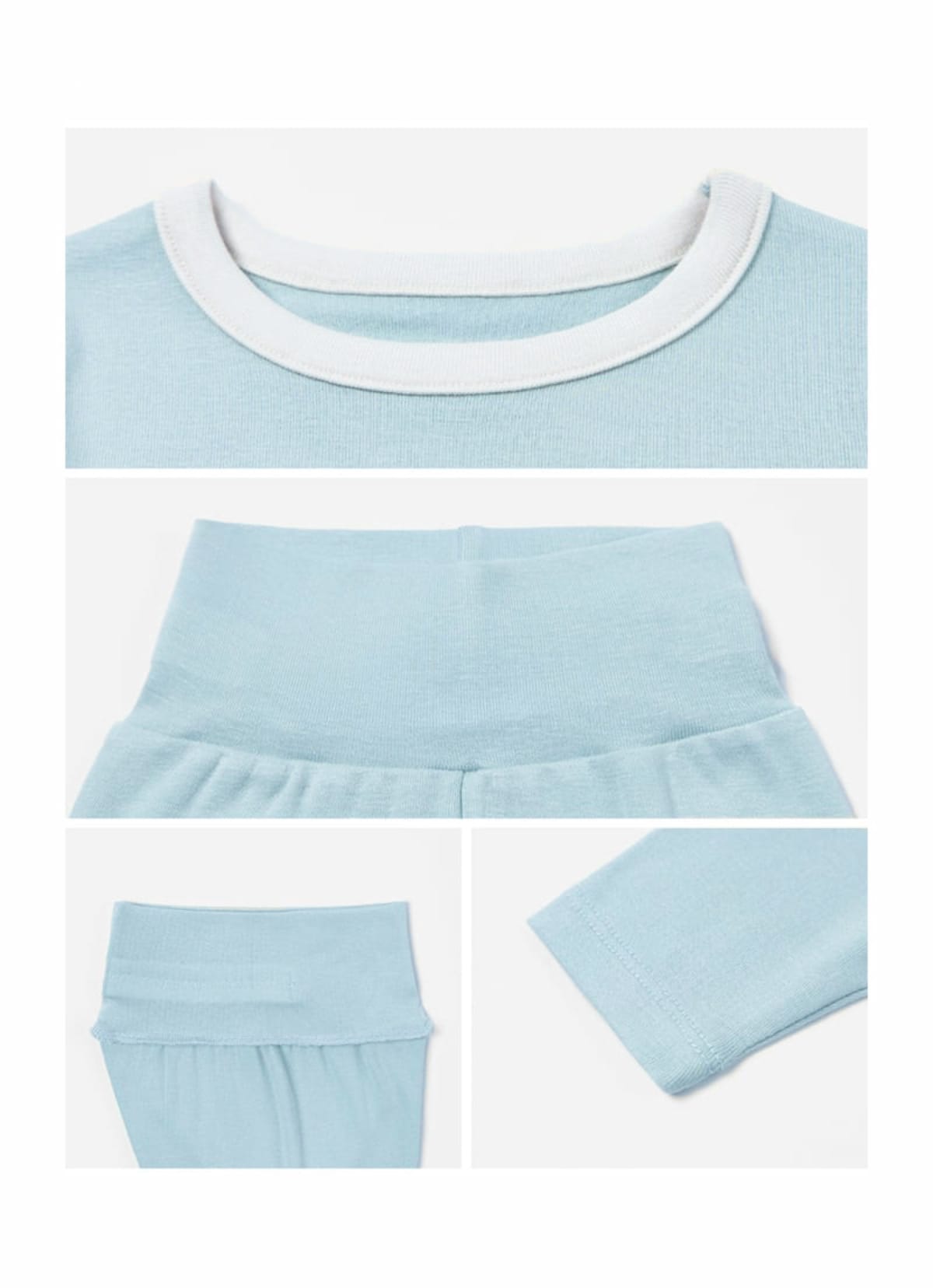 Two-Tone Minimalist Loungewear Set 半袖Tシャツ クロップドパンツ ルームウエア【mh0013610】 BBAMMA 半袖パジャマ