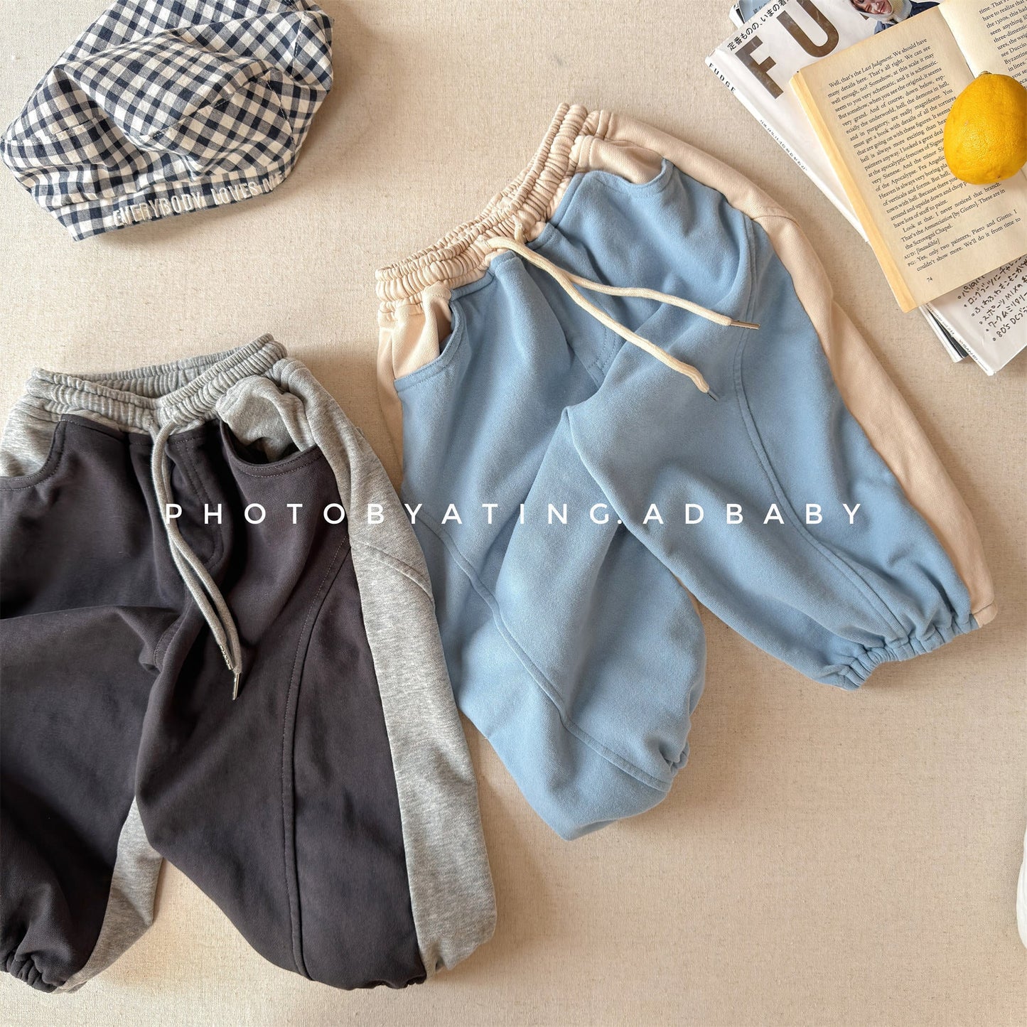 Two Tone Sweatpants バイカラー スウェットパンツ【mh0012465】 ADbaby ロングパンツ・スウェットパンツ