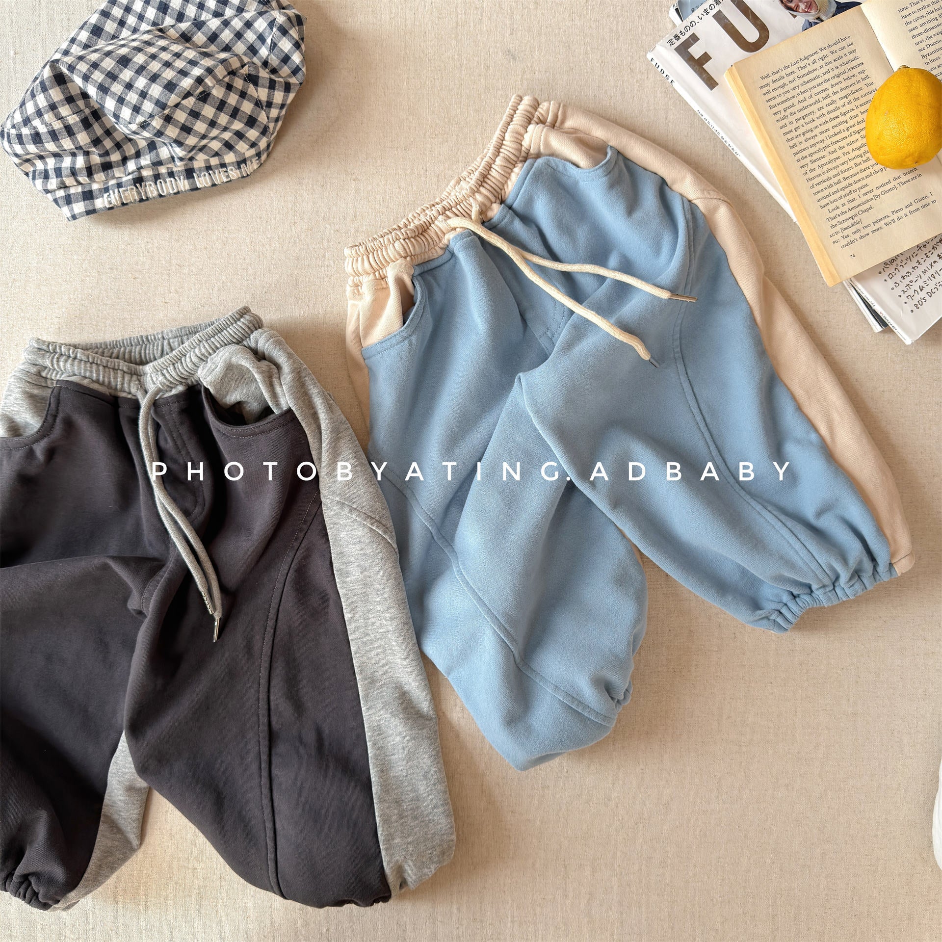 Two Tone Sweatpants バイカラー スウェットパンツ【mh0012465】 ADbaby ロングパンツ・スウェットパンツ