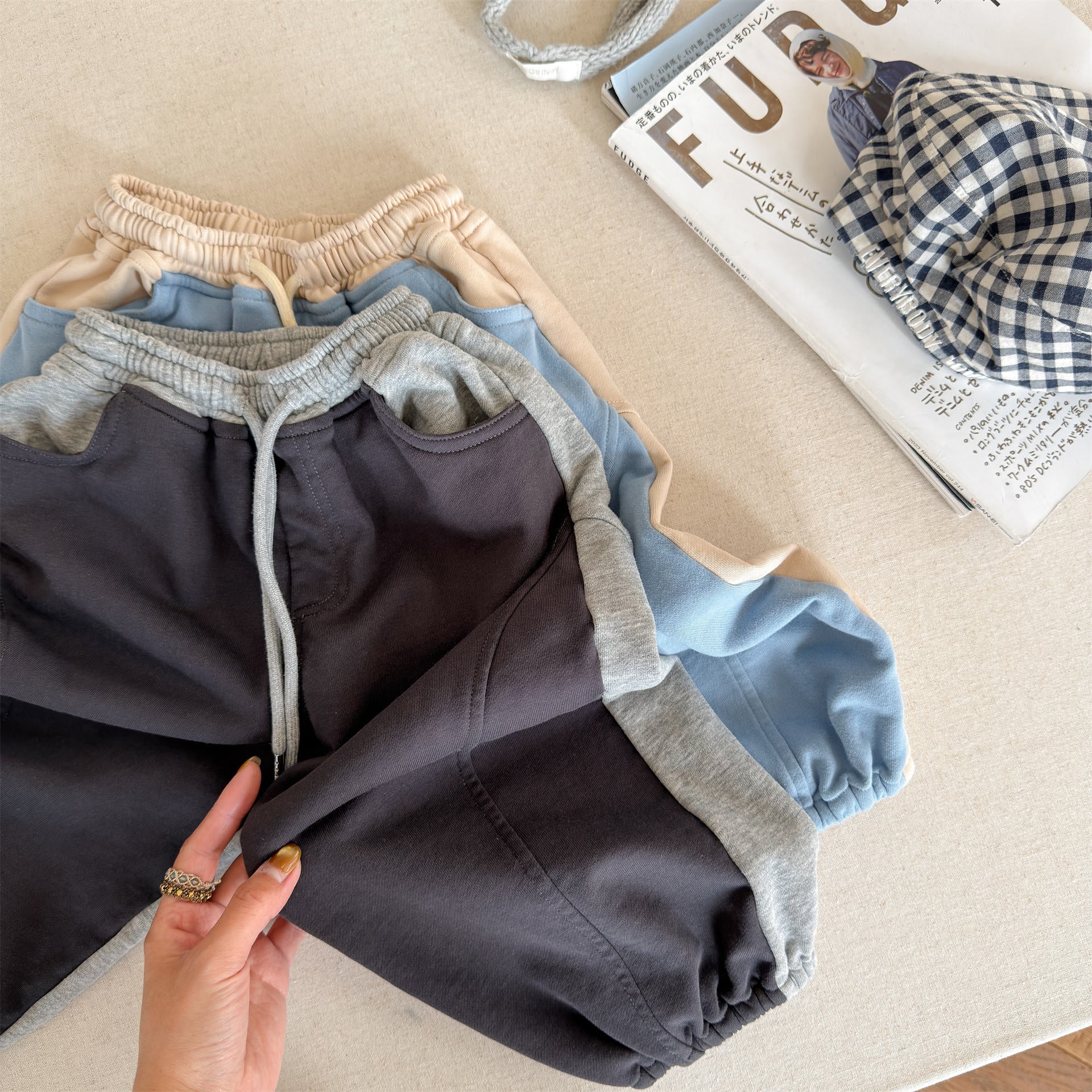 Two Tone Sweatpants バイカラー スウェットパンツ【mh0012465】 ADbaby ロングパンツ・スウェットパンツ