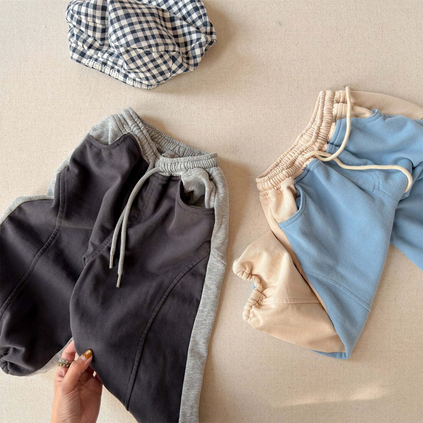 Two Tone Sweatpants バイカラー スウェットパンツ【mh0012465】 ADbaby ロングパンツ・スウェットパンツ