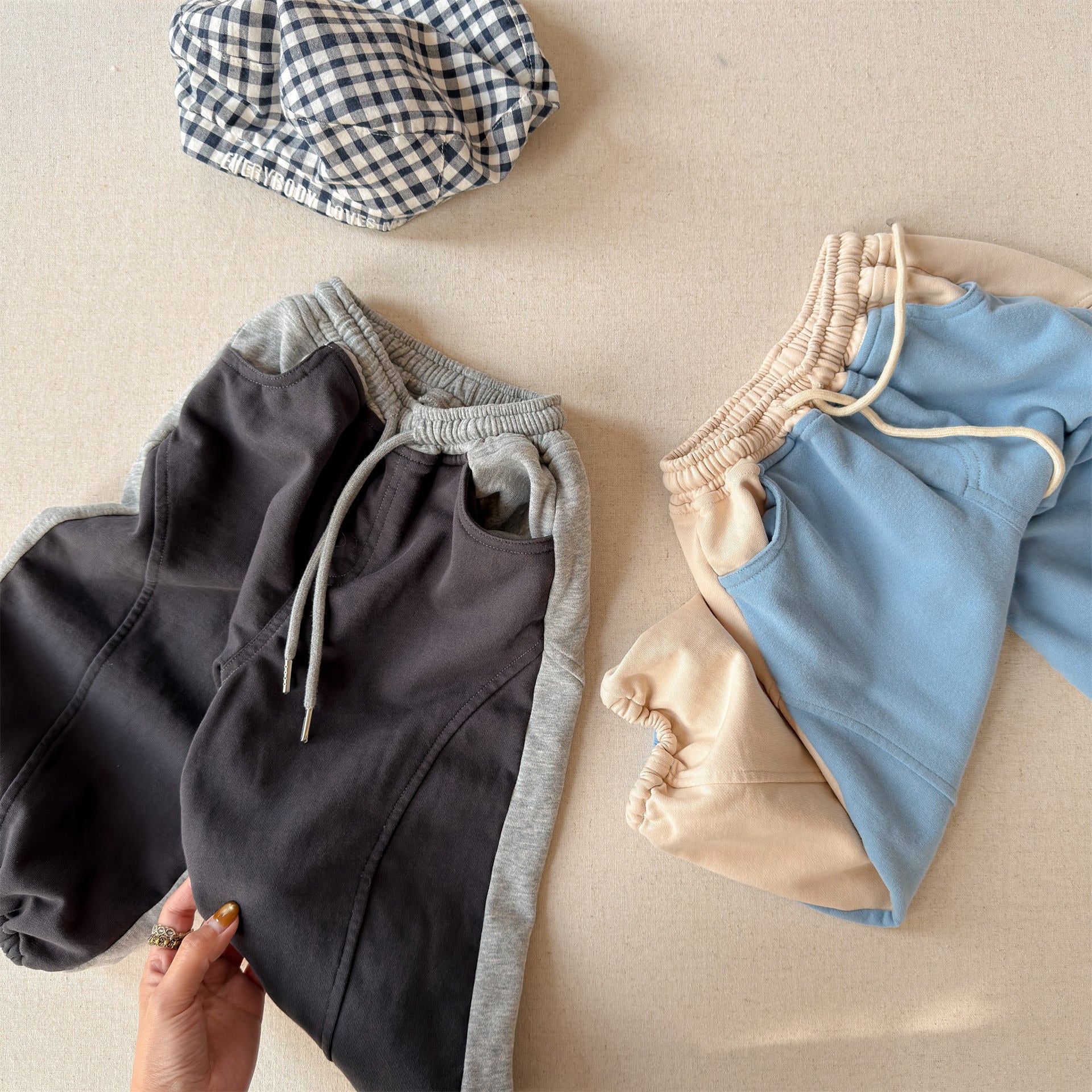 Two Tone Sweatpants バイカラー スウェットパンツ【mh0012465】 ADbaby ロングパンツ・スウェットパンツ