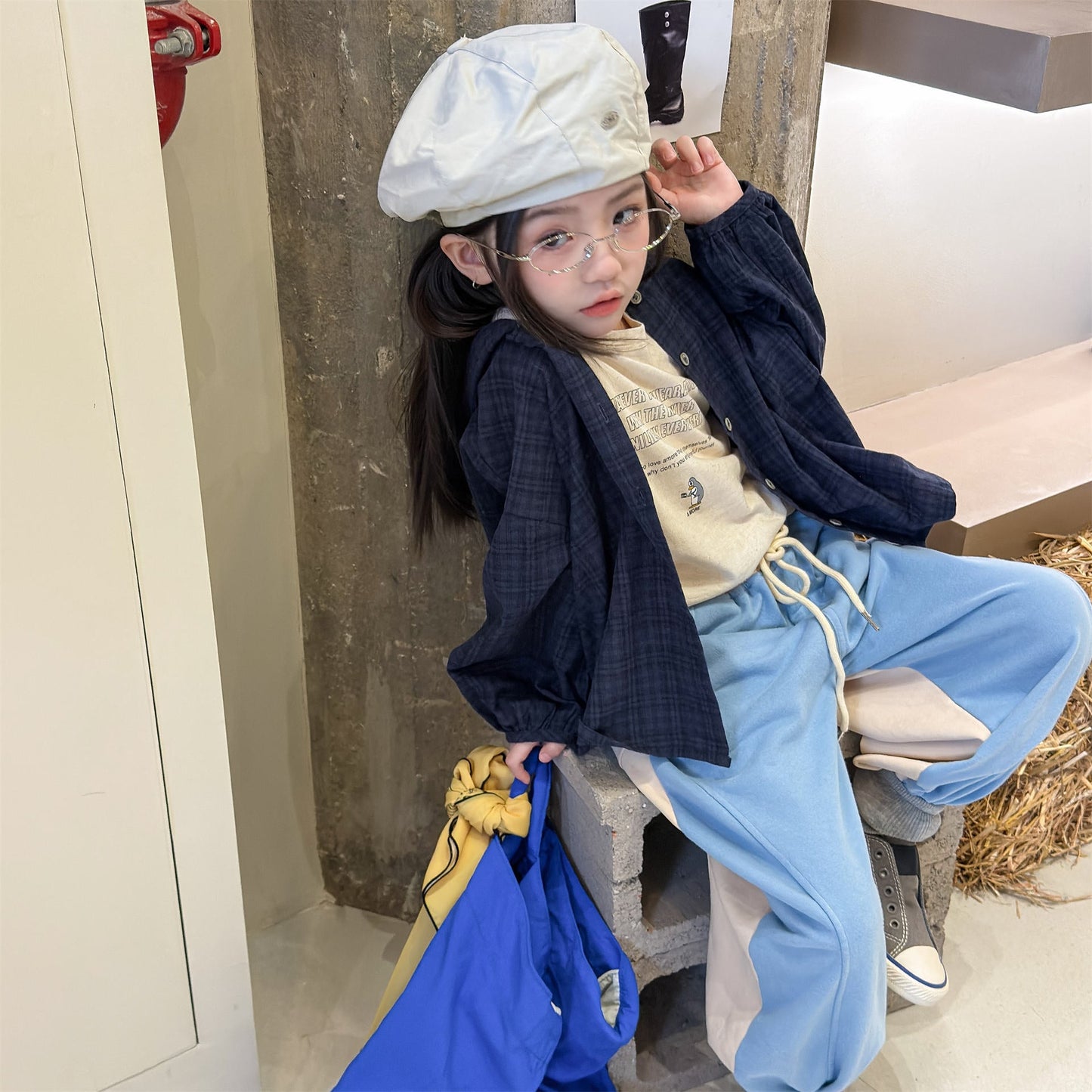 Two Tone Sweatpants バイカラー スウェットパンツ【mh0012465】 ADbaby ロングパンツ・スウェットパンツ