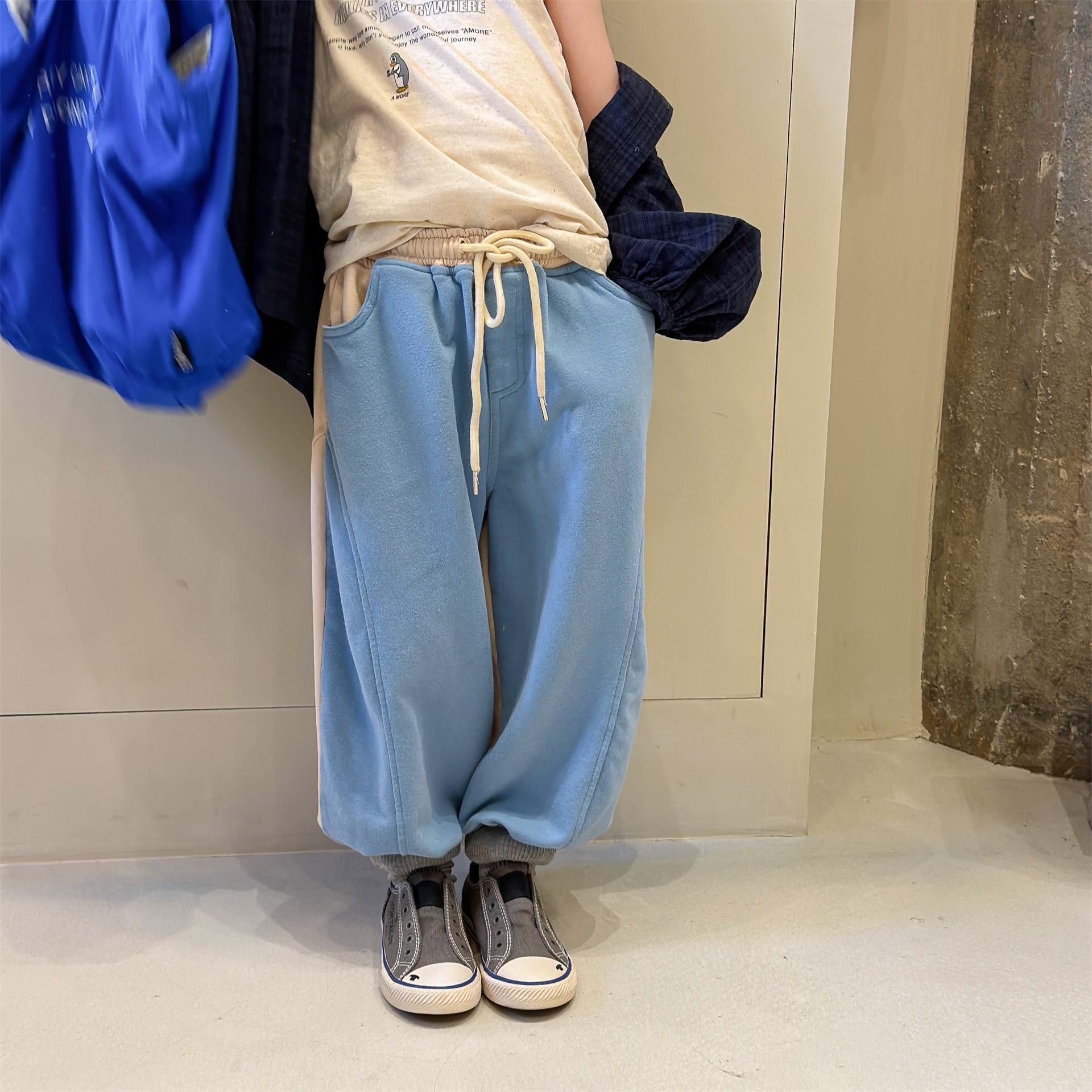 Two Tone Sweatpants バイカラー スウェットパンツ【mh0012465】 ADbaby ロングパンツ・スウェットパンツ