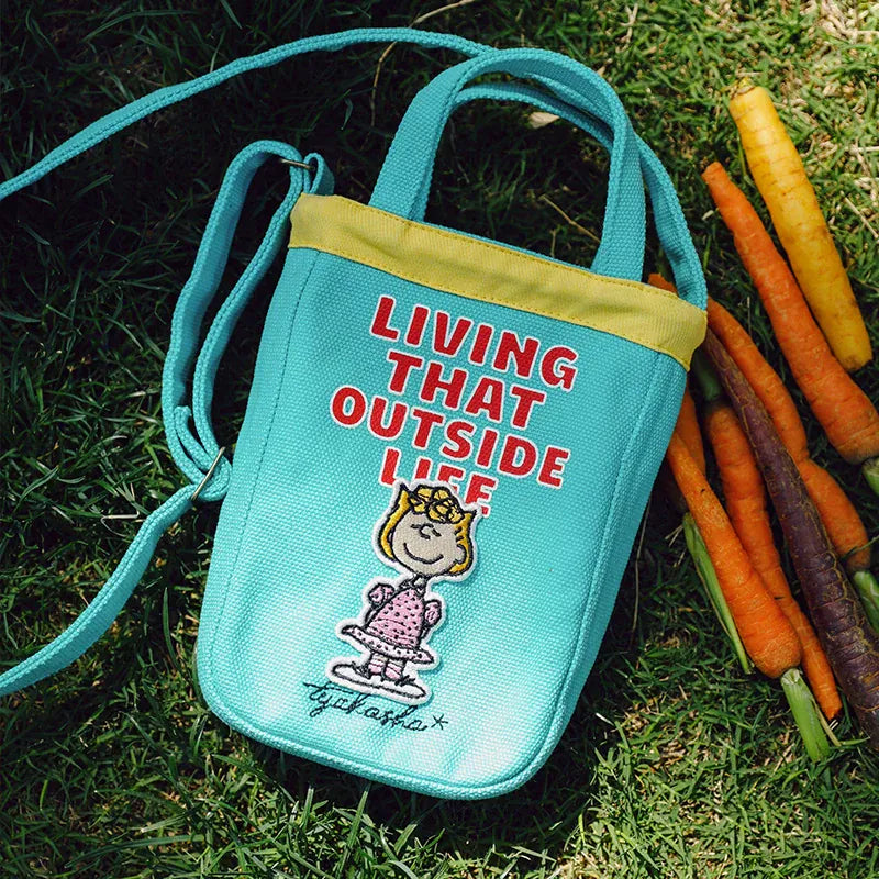 メッセンジャーバッグ Blue TYAKASHA KIDS x PEANUTS キッズミニショルダーバッグ【mh0010084】