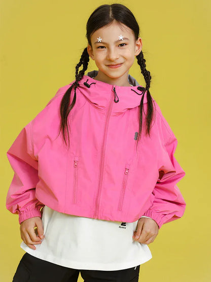 ショートコート・ジャケット・ジャンパー TYAKASHA KIDS ツーウェイベストフーディウインドブレーカージャケット【mh0010089】