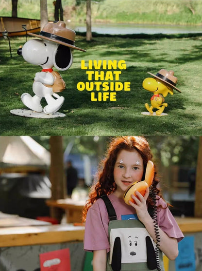 ノースリーブワンピース TYAKASHA KIDS x PEANUTS サスペンダーオーバーオールスカート【mh0010077】