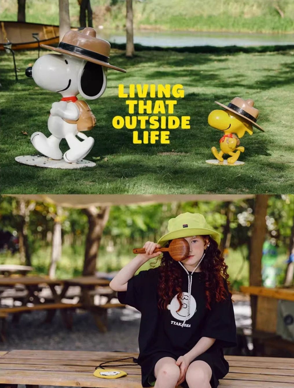 ベビー用帽子 TYAKASHA KIDS x PEANUTS フィッシャーマンハット【mh0010083】