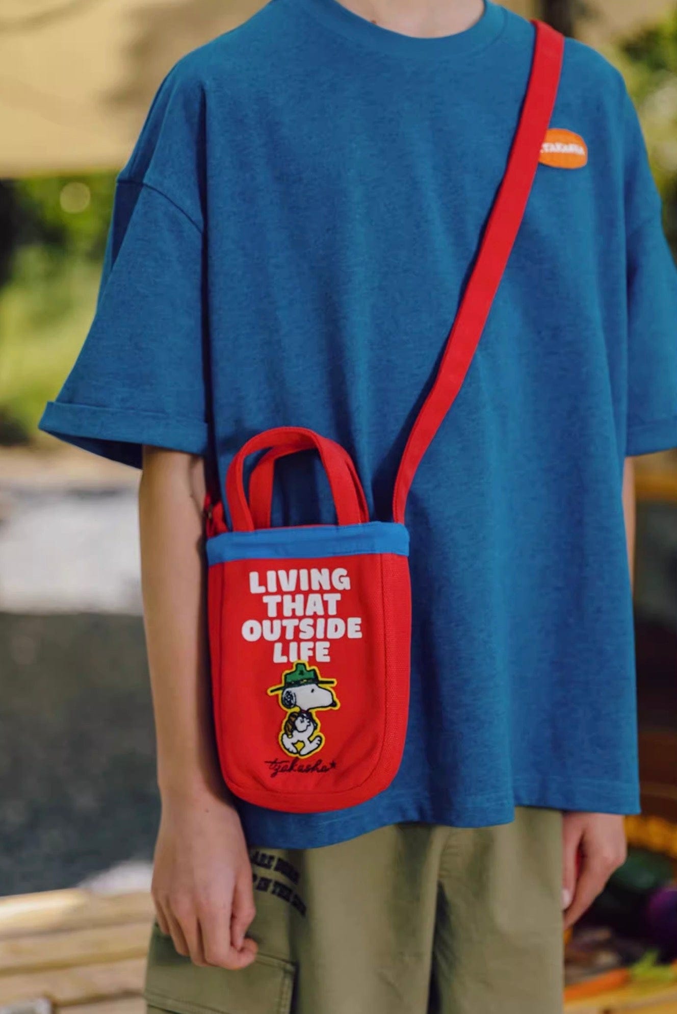 メッセンジャーバッグ TYAKASHA KIDS x PEANUTS キッズミニショルダーバッグ【mh0010084】