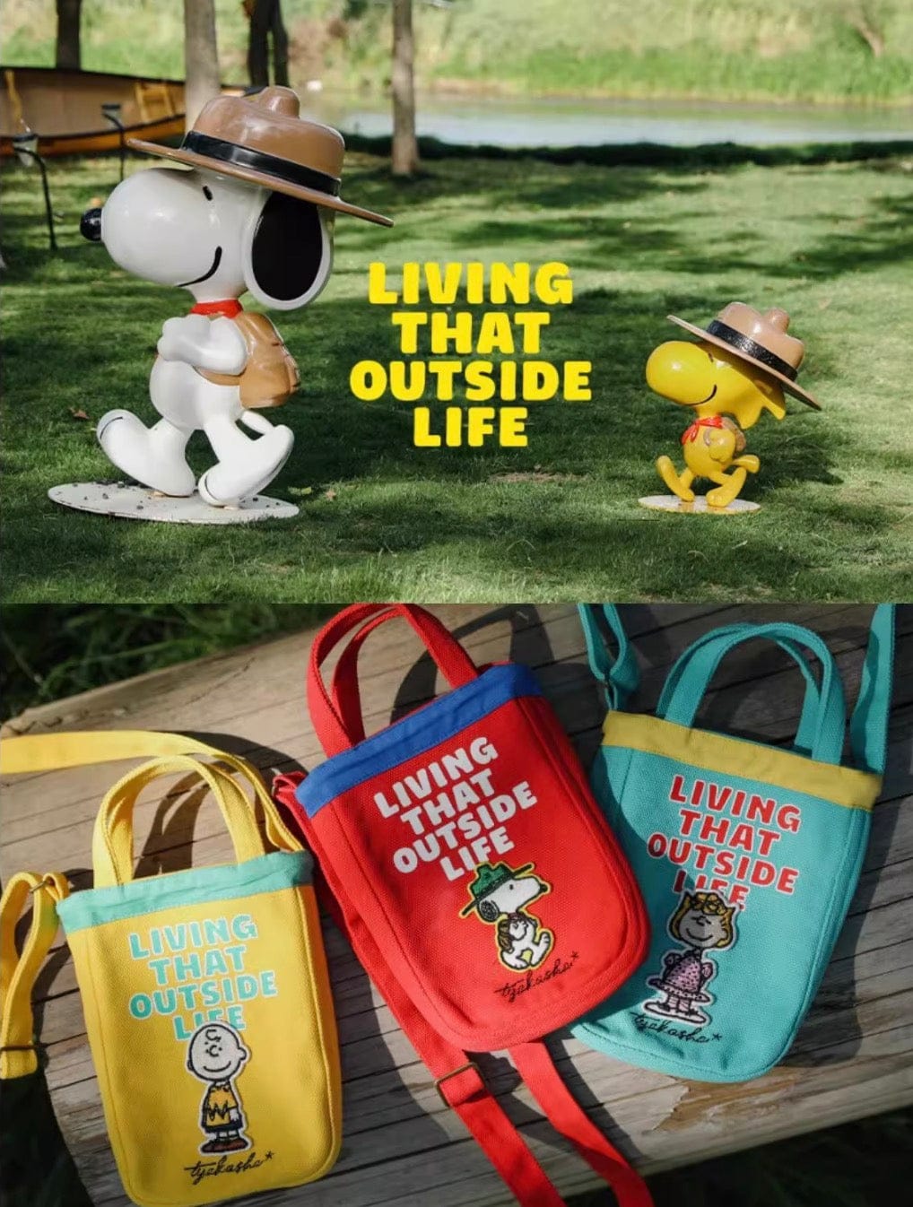 メッセンジャーバッグ TYAKASHA KIDS x PEANUTS キッズミニショルダーバッグ【mh0010084】