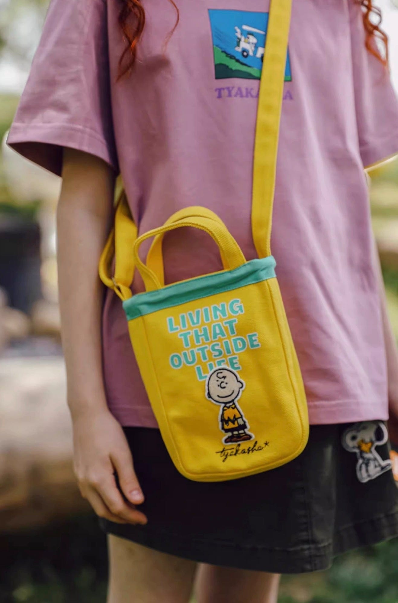 メッセンジャーバッグ TYAKASHA KIDS x PEANUTS キッズミニショルダーバッグ【mh0010084】