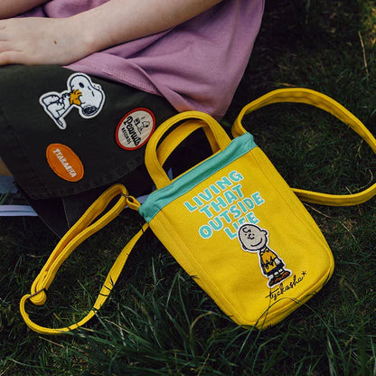 メッセンジャーバッグ Yellow TYAKASHA KIDS x PEANUTS キッズミニショルダーバッグ【mh0010084】