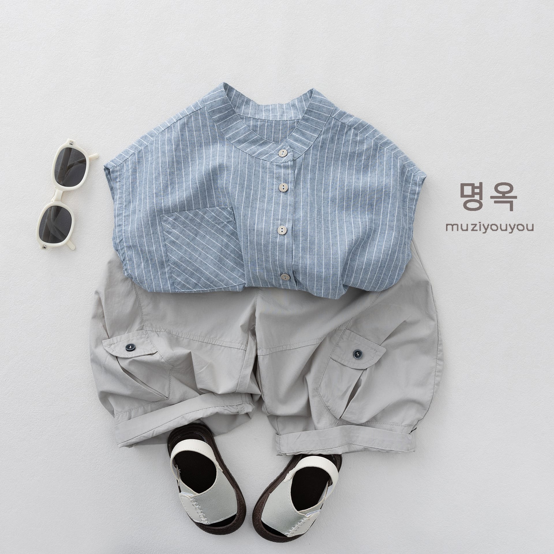 Utility Cargo Shorts バルーン ハーフパンツ【mh0013147】 명옥 muziyouyou ロングパンツ・スウェットパンツ
