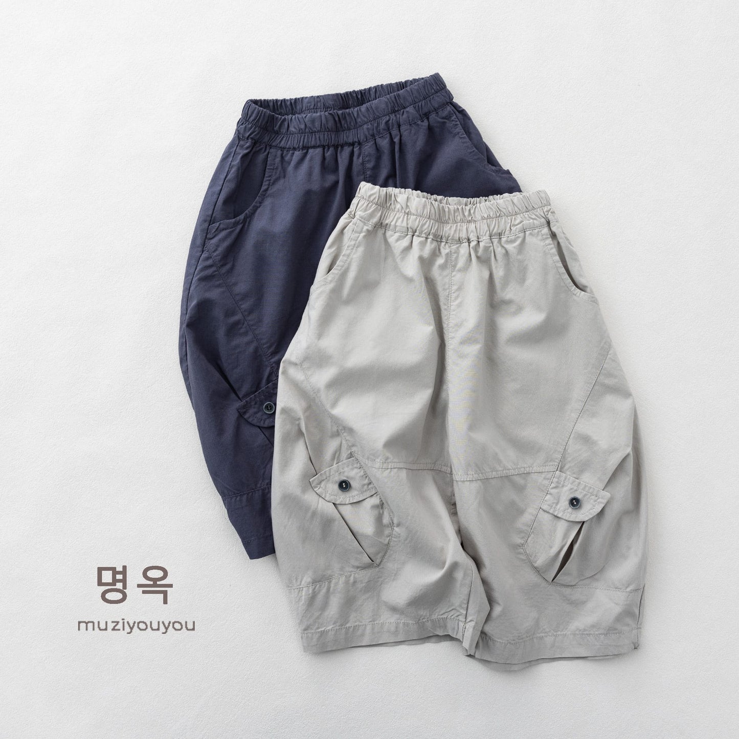 Utility Cargo Shorts バルーン ハーフパンツ【mh0013147】 명옥 muziyouyou ロングパンツ・スウェットパンツ