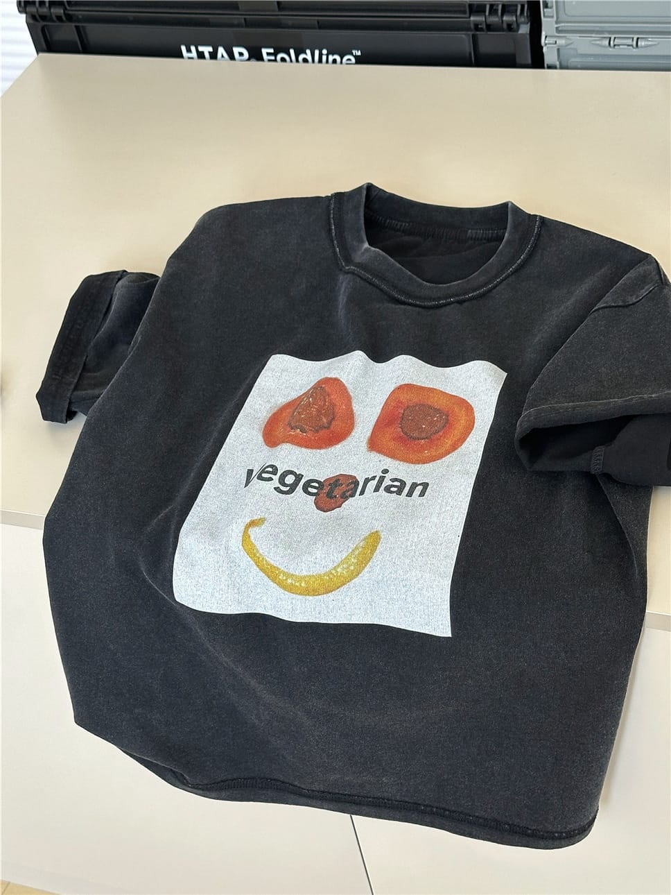 Vegetable Graphic Tee スマイルプリント 半袖Tシャツ【mh0012954】 snidols 半袖Tシャツ
