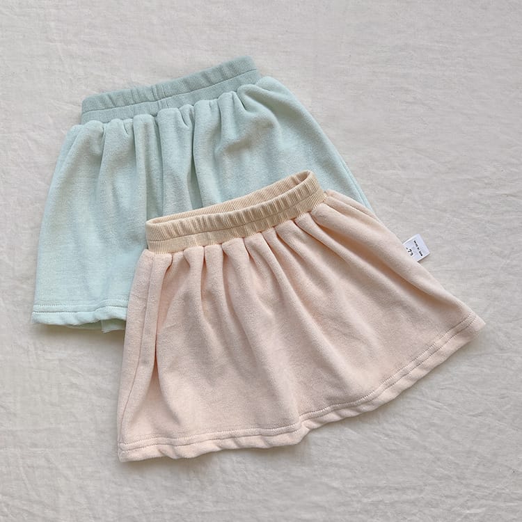 Velvet Hooded Top & Skirt Set ベルベット フーディトップス＆スカート セット【mh0012689】 BBAMMA 長袖セットアップ