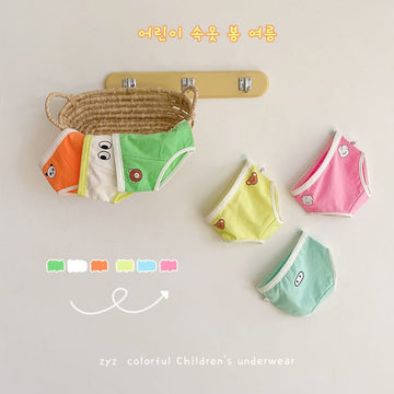 Vibrant Emoji Characters Comfort Briefs アニマル ショーツ 3枚セット【mh0013559】 mamahalo accessories 幼児用下着