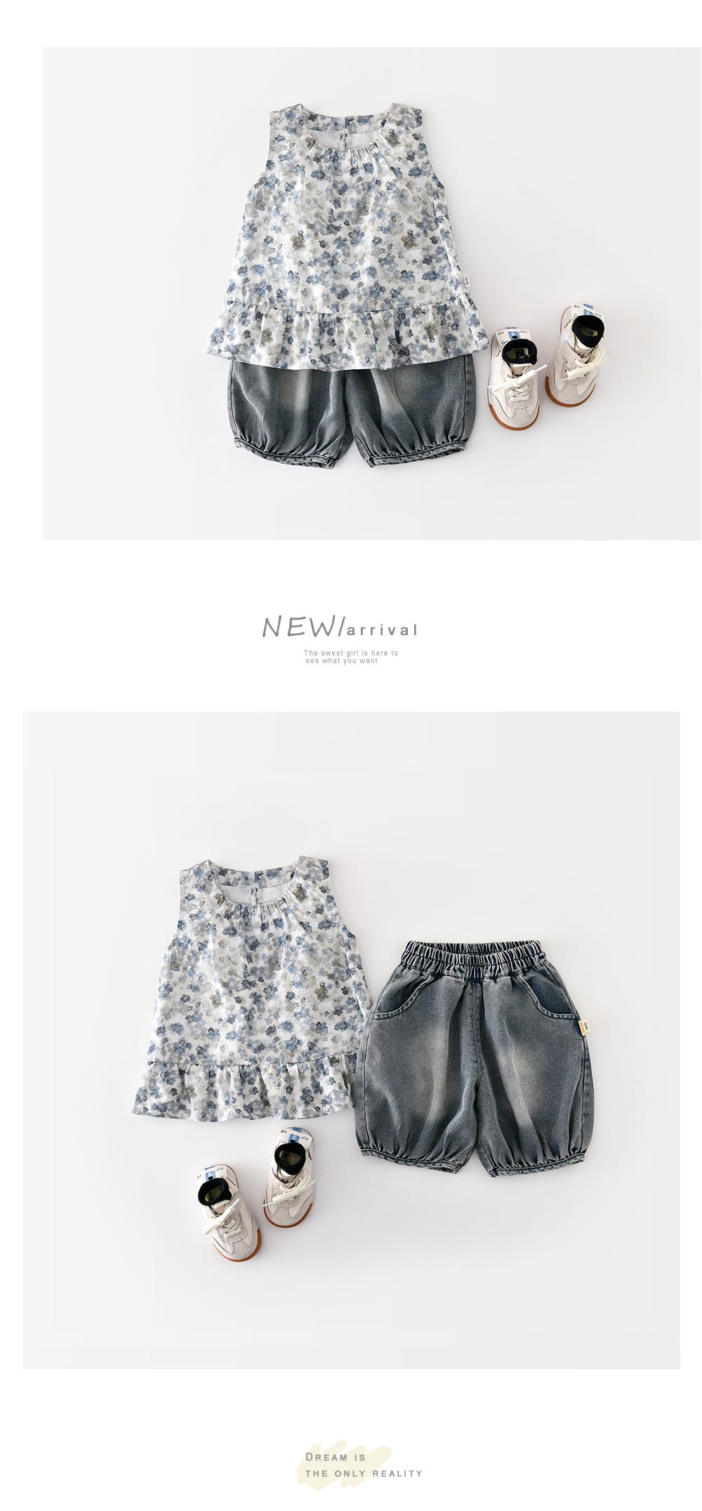 Vintage Balloon Denim ウォッシュ バルーンショートパンツ【mh0012849】 ABNN ハーフパンツ・ショートパンツ