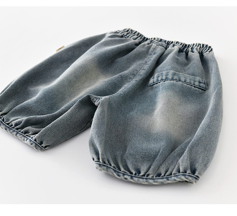 Vintage Balloon Denim ウォッシュ バルーンショートパンツ【mh0012849】 ABNN ハーフパンツ・ショートパンツ