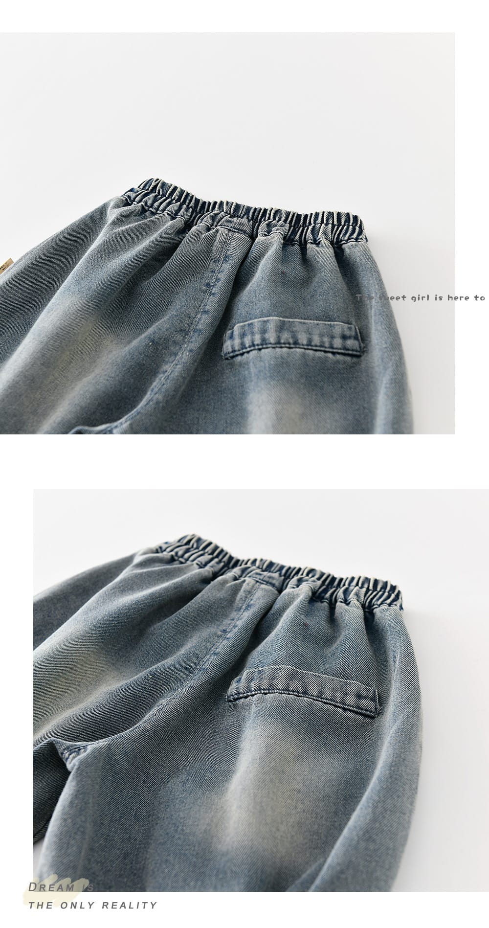 Vintage Balloon Denim ウォッシュ バルーンショートパンツ【mh0012849】 ABNN ハーフパンツ・ショートパンツ
