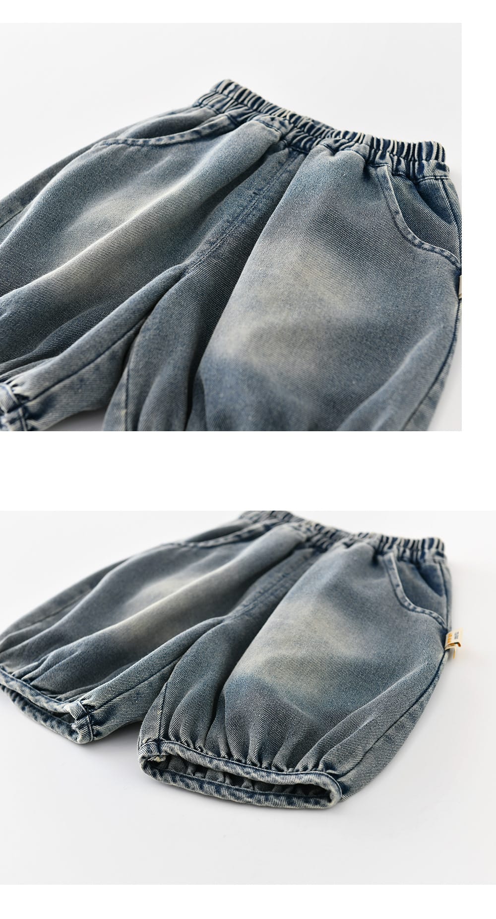 Vintage Balloon Denim ウォッシュ バルーンショートパンツ【mh0012849】 ABNN ハーフパンツ・ショートパンツ