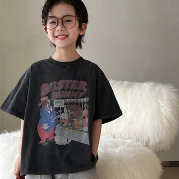 Vintage Bunny Tee アニマルプリント 半袖Tシャツ【mh0012974】 Dark Grey / 100cm snidols 半袖Tシャツ