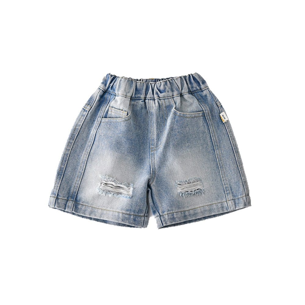 Vintage Distressed Denim Shorts ダメージ デニム ショートパンツ【mh0012853】 ABNN ハーフパンツ・ショートパンツ