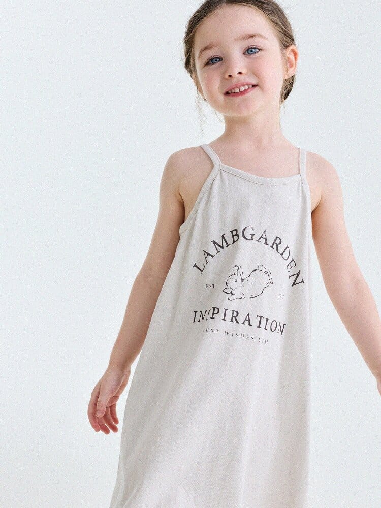 Vintage Printed Cotton Sundress ラッフル キャミソールワンピース【mh0013201】 yunerma ノースリーブワンピース