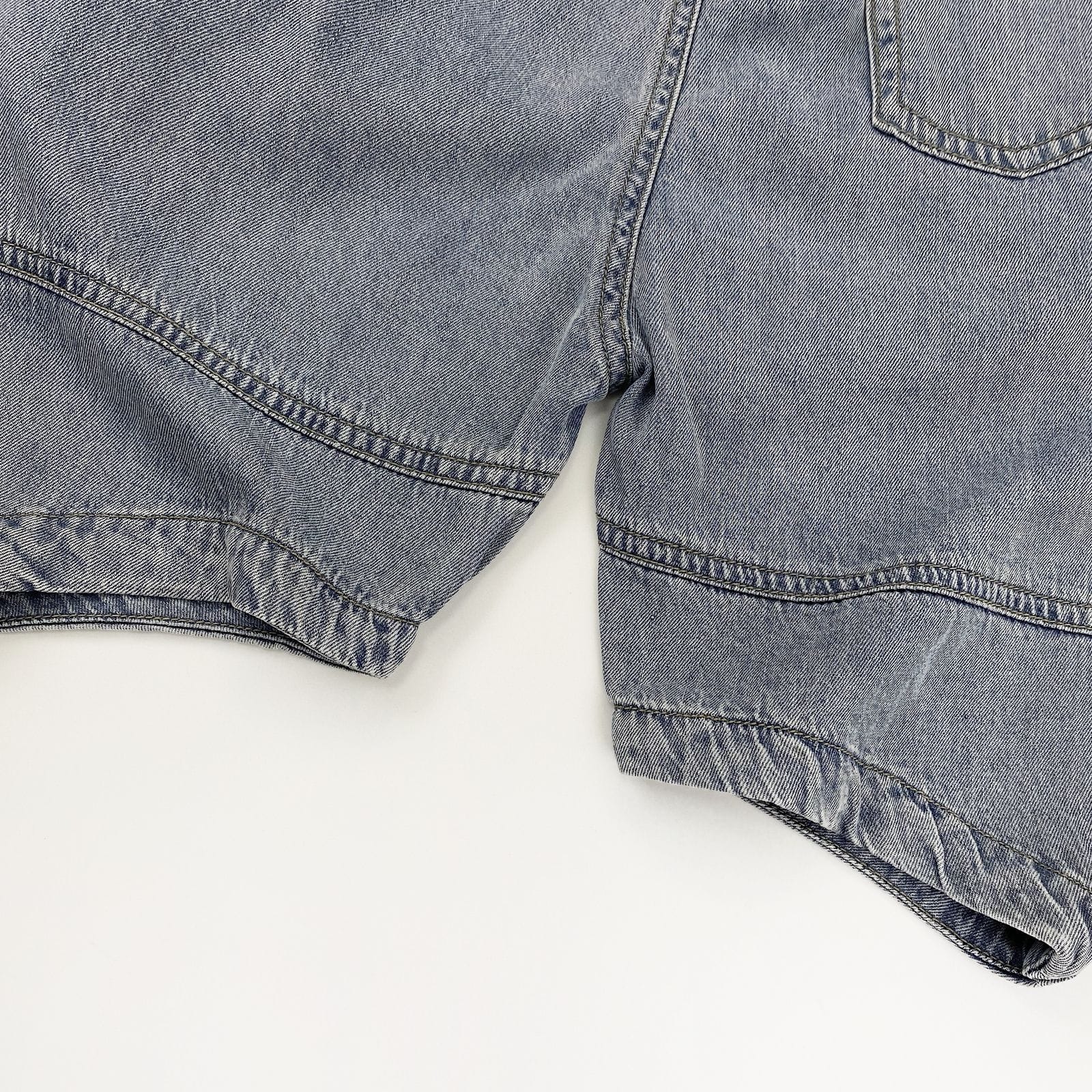 Vintage Wash Cocoon Denim Pants コクーン デニムハーフパンツ【mh0013482】 Gikv king デニムパンツ