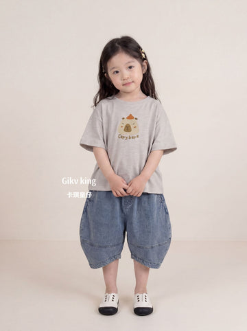 Vintage Wash Cocoon Denim Pants コクーン デニムハーフパンツ【mh0013482】 Gikv king デニムパンツ