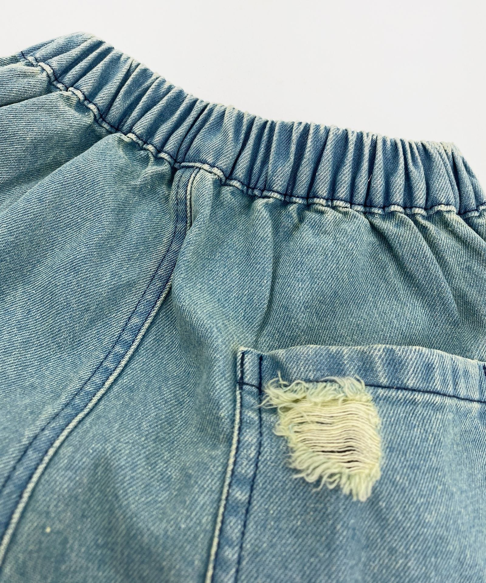 Vintage Wash Distressed Denim Shorts ダメージ デニムハーフパンツ【mh0013479】 Gikv king ハーフパンツ・ショートパンツ