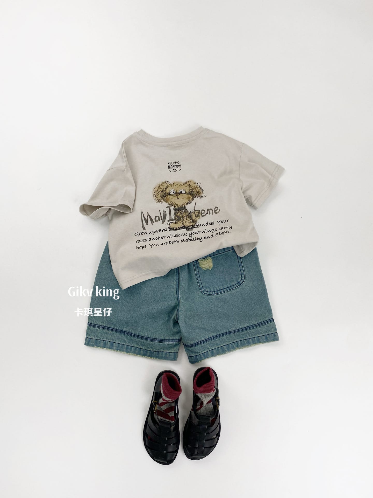 Vintage Wash Distressed Denim Shorts ダメージ デニムハーフパンツ【mh0013479】 Gikv king ハーフパンツ・ショートパンツ