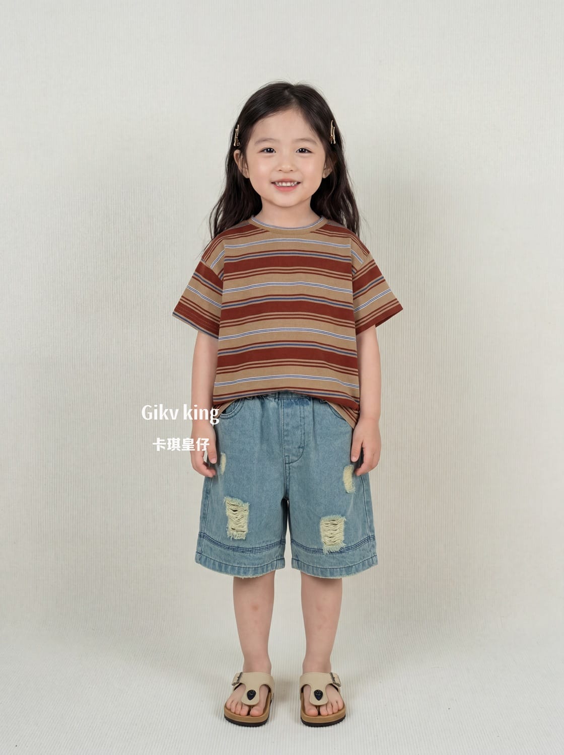 Vintage Wash Distressed Denim Shorts ダメージ デニムハーフパンツ【mh0013479】 Gikv king ハーフパンツ・ショートパンツ