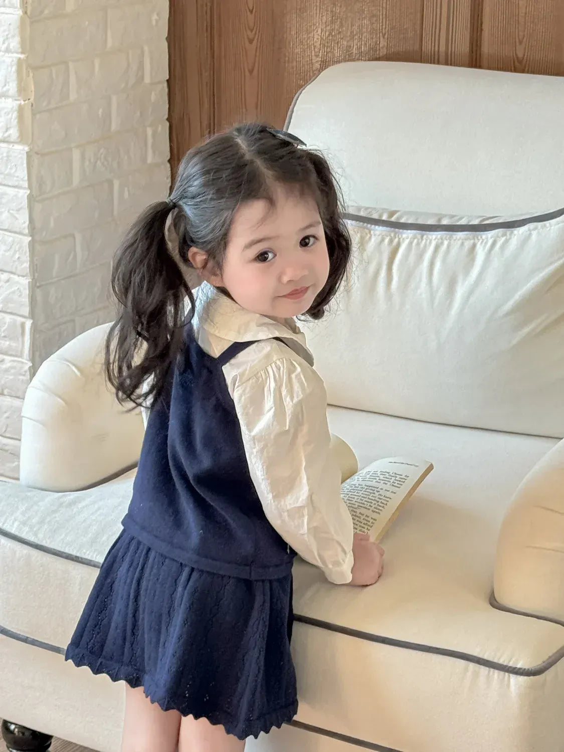 スカート キッズスカート レースニットAラインスカート【mh-0008932】