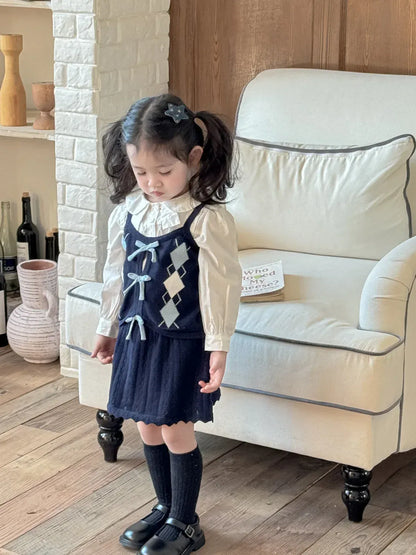 スカート キッズスカート レースニットAラインスカート【mh-0008932】