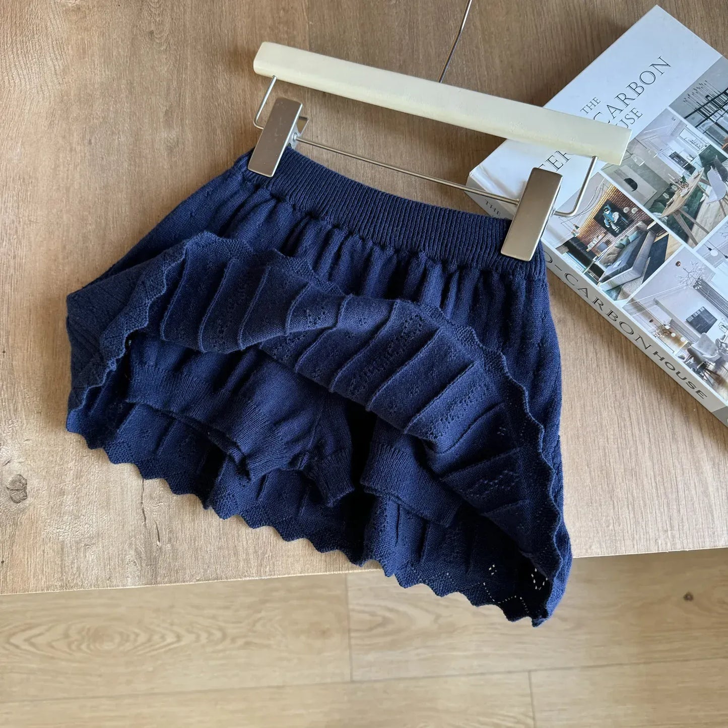 スカート キッズスカート レースニットAラインスカート【mh-0008932】