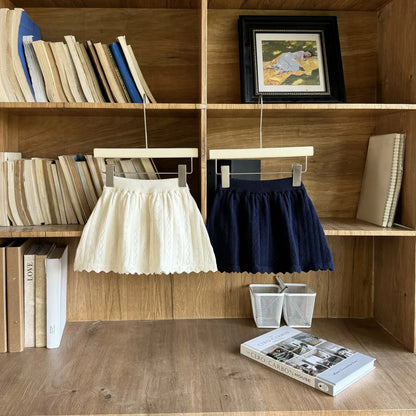 スカート キッズスカート レースニットAラインスカート【mh-0008932】