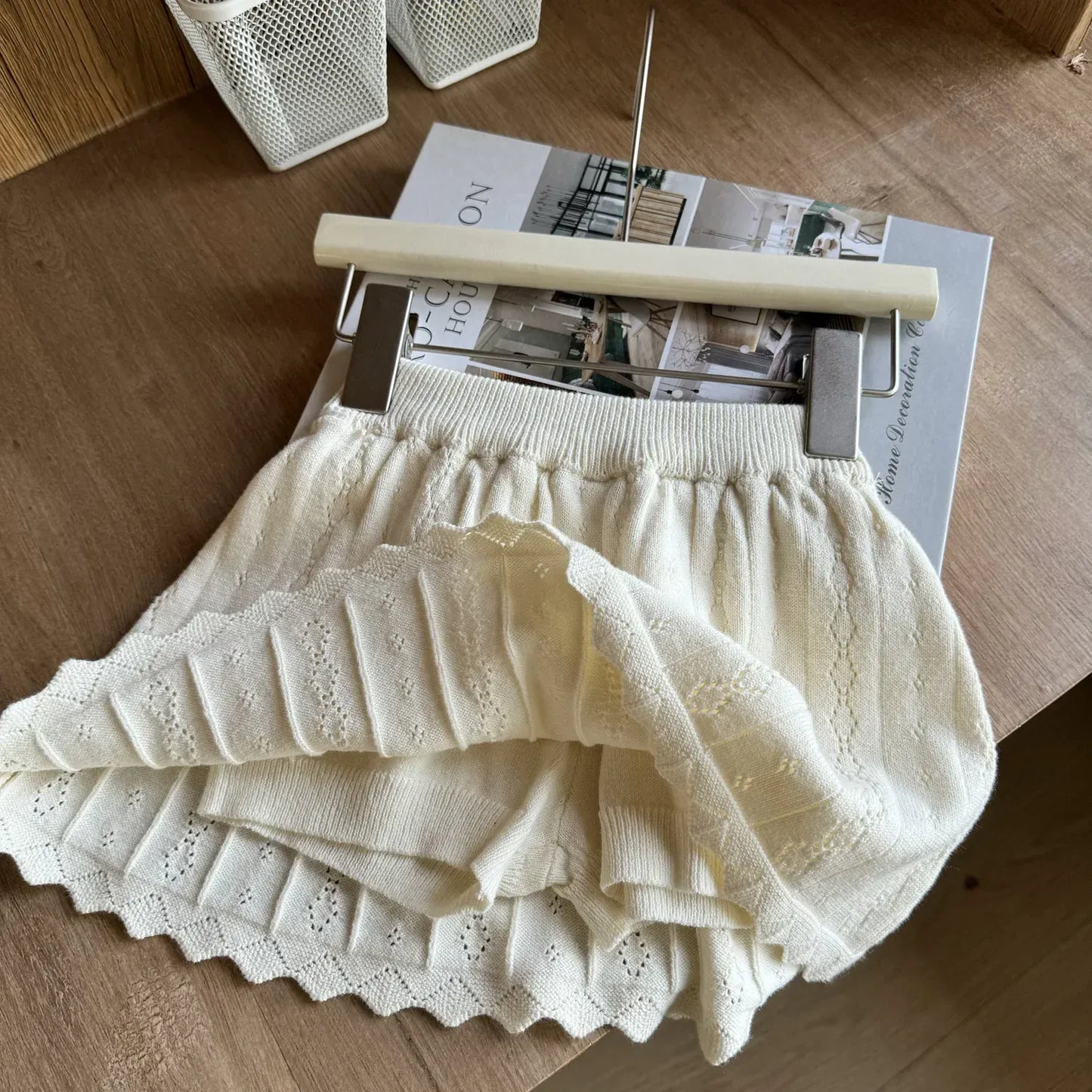 スカート キッズスカート レースニットAラインスカート【mh-0008932】