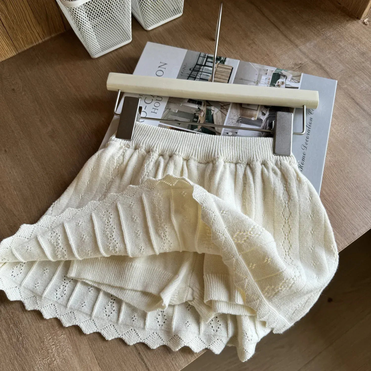 スカート キッズスカート レースニットAラインスカート【mh-0008932】