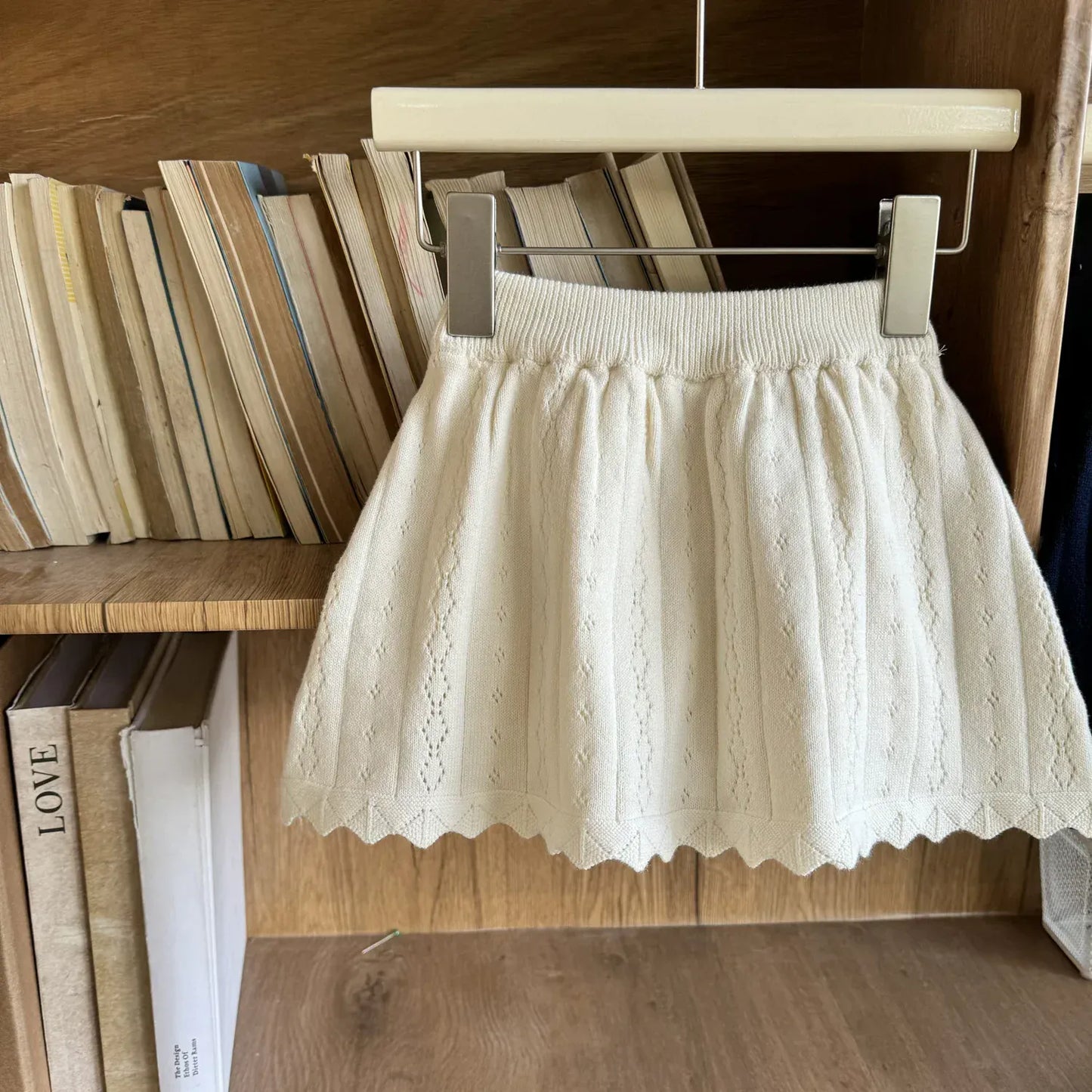 スカート キッズスカート レースニットAラインスカート【mh-0008932】