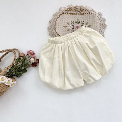 ハーフパンツ・ショートパンツ Ivory / 5T 120cm キッズ バルーン ショートパンツ かぼちゃパンツ【mh0000679】