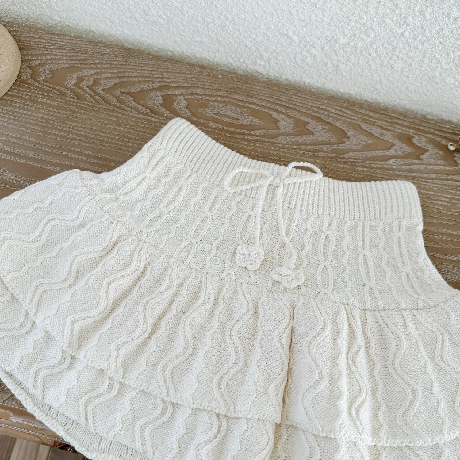 スカート キッズスカート ダブルレイヤーニットミニケーキスカート【mh0007669】