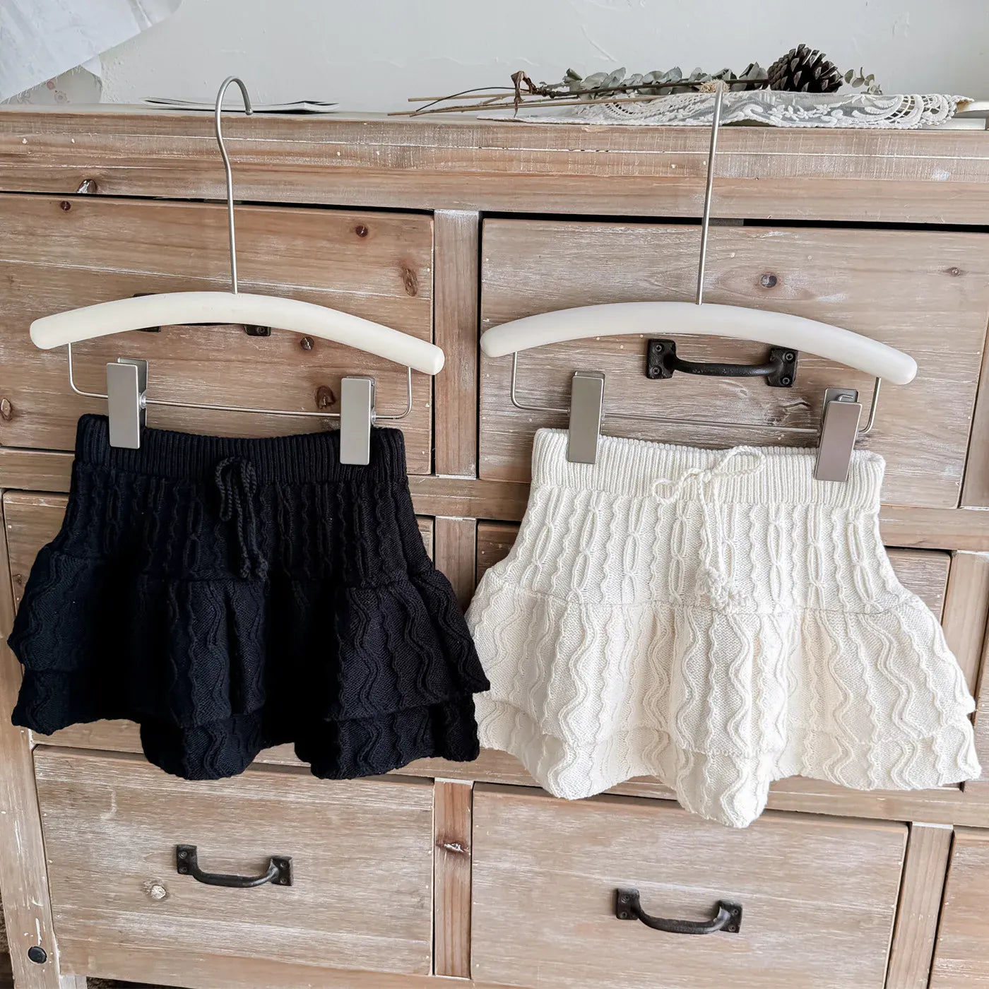 スカート キッズスカート ダブルレイヤーニットミニケーキスカート【mh0007669】