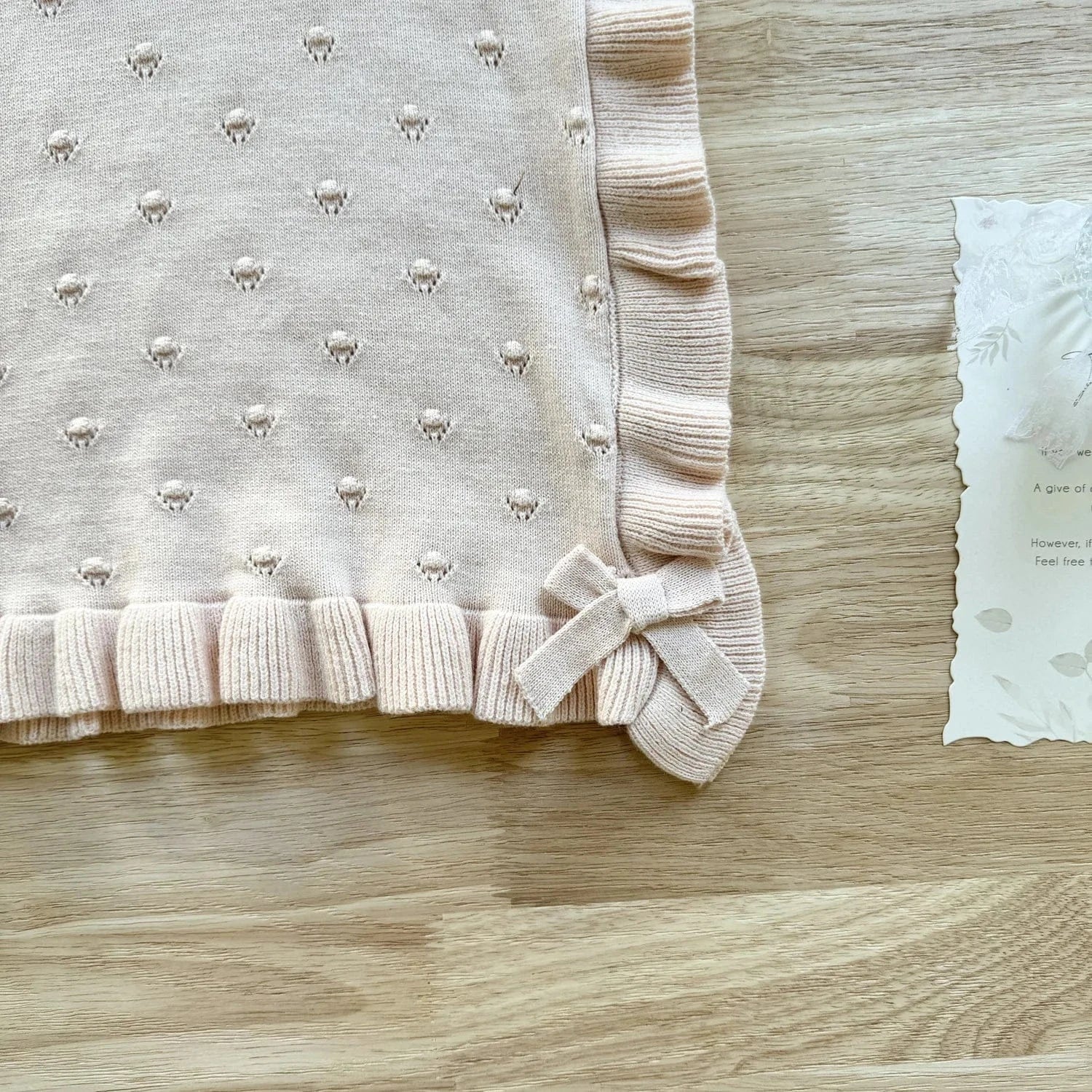 ベスト キッベスト フリルリボンニットショールビブベスト【mh0008930】