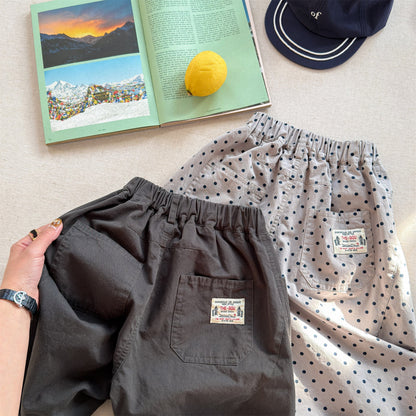 Washed Cotton Harem Pants ウォッシュドコットン テーパード パンツ【mh0012440】 ADbaby ロングパンツ・スウェットパンツ